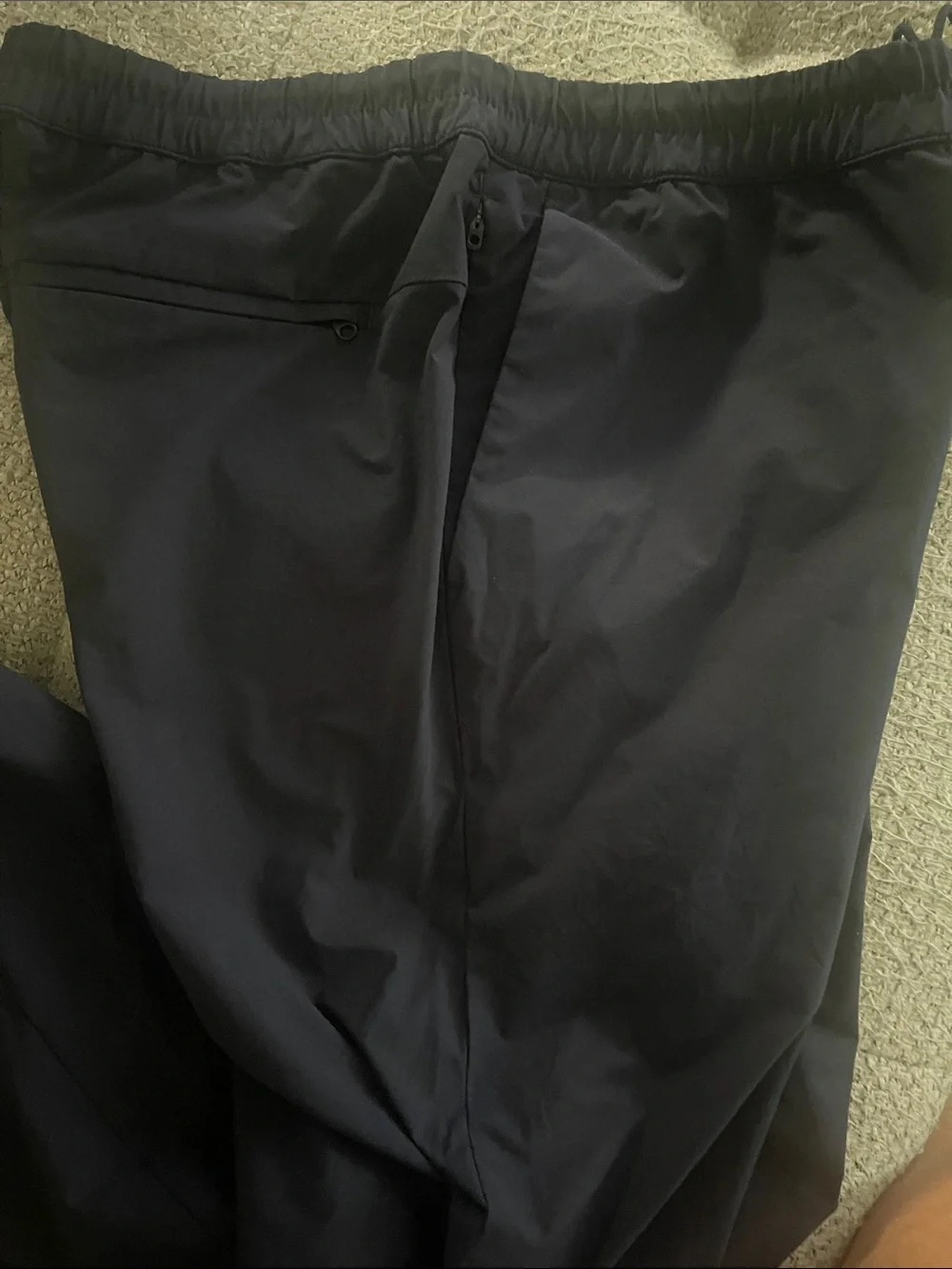 Banana Republic Men's Navy Elastic-Waist Joggers